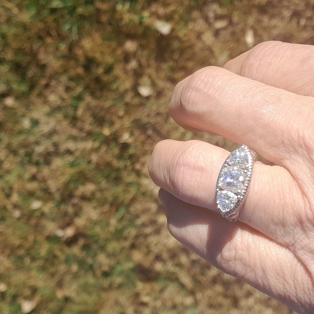 Moissanite Ring - image 8